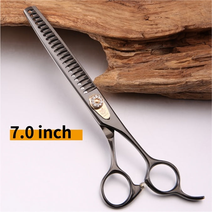 titanium-coated pet thinning shears, view 3 - MRSLM