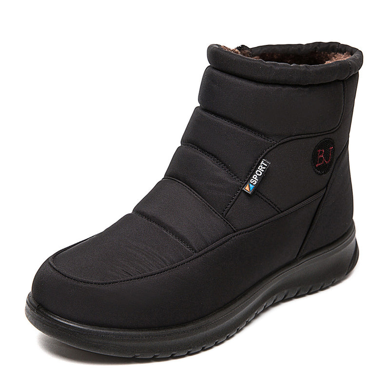 Women's warm lined flat snow boots, view 7 - MRSLM