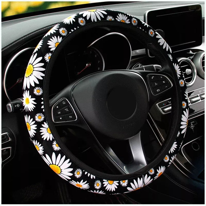 Universal Car Daisy Flower Steering Wheel Cover