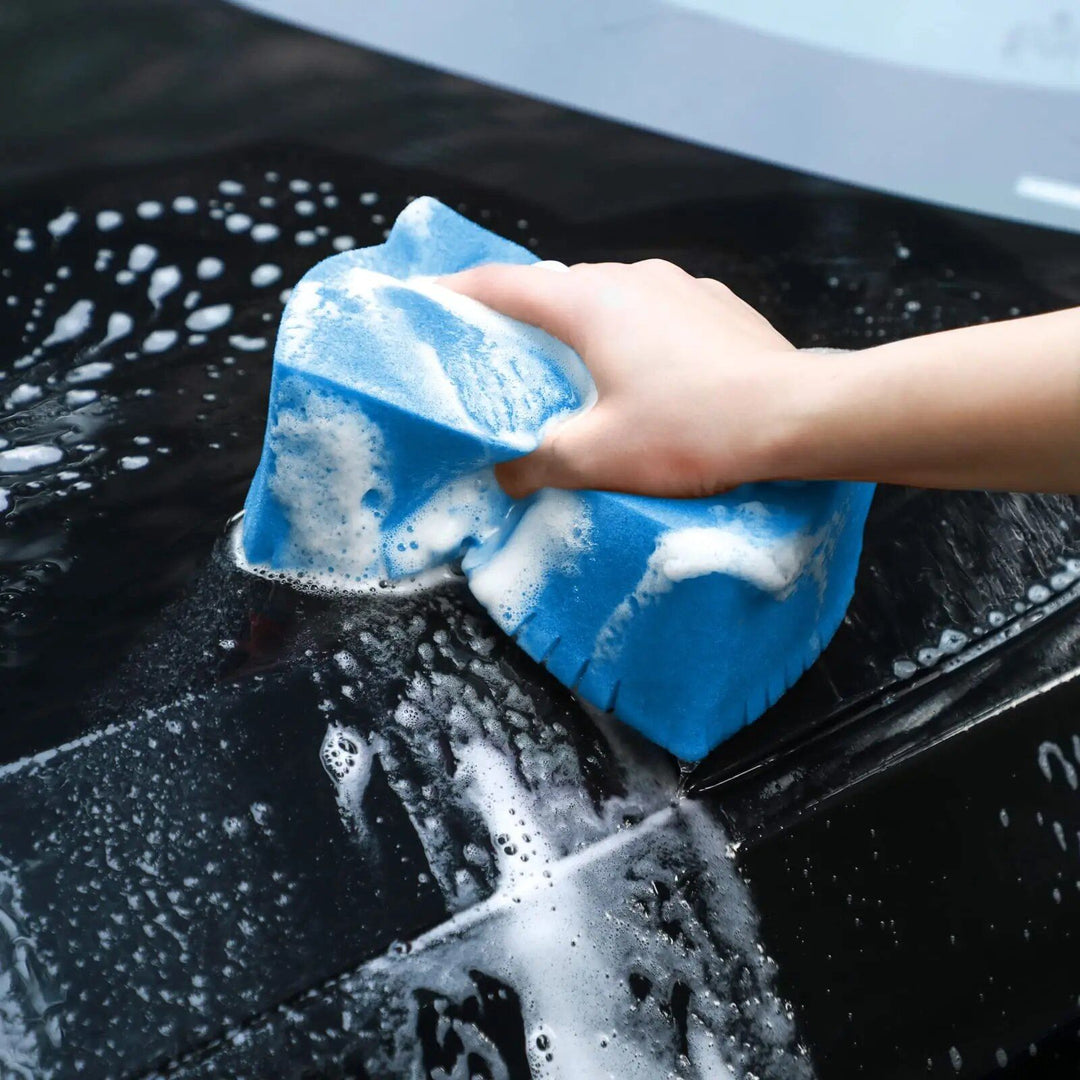 Car Wash Sponge Large Cross Cut Soft Foam Grid Super Absorbent Sponge