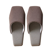 striped soft sole bedroom slippers, view 7 - MRSLM