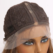long straight gradient gold wig, view 4 - MRSLM