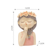fairy girl planter for succulents, view 4 - MRSLM