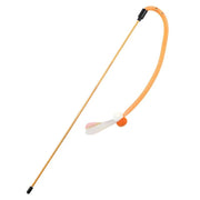 interactive cat teaser toy with butterfly and bell, view 4 - MRSLM