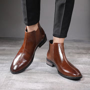 men's leather chelsea boots, view 13 - MRSLM