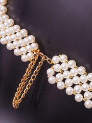 white pearl bandeau sling vest, view 9 - MRSLM