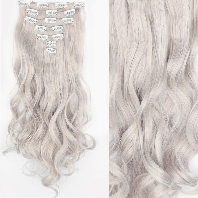 long wavy ombre clip-in hair extensions, view 17 - MRSLM