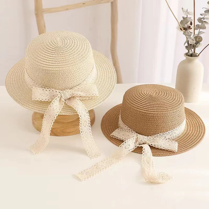 children's princess straw hat, view 5 - MRSLM