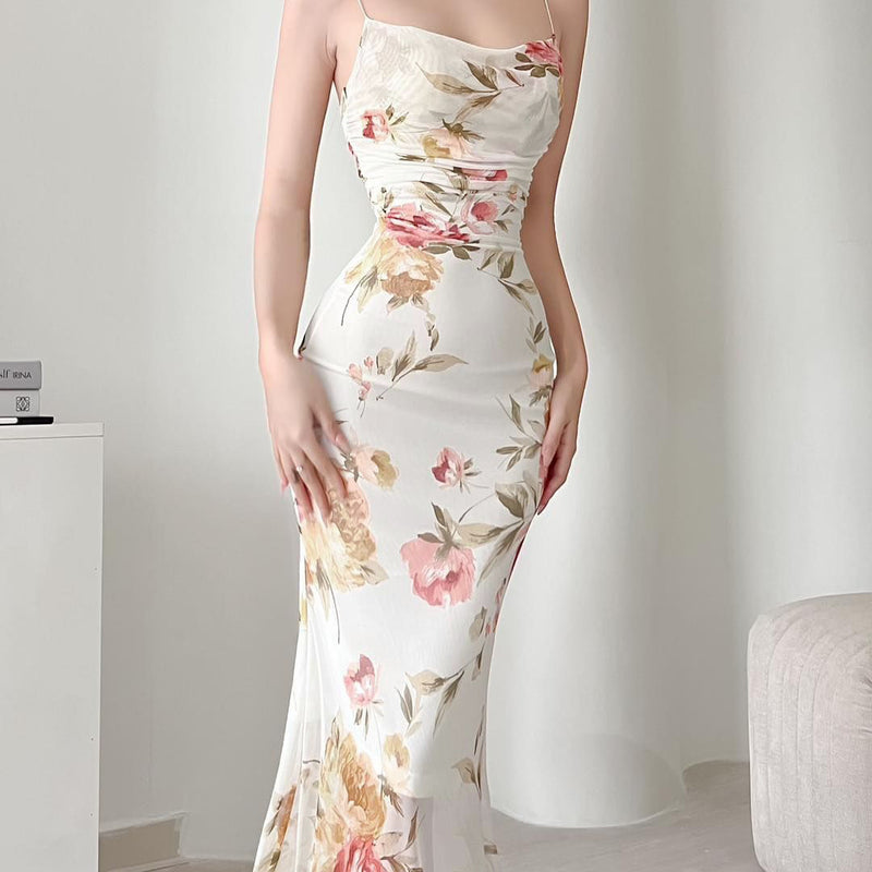 floral mesh swing dress - MRSLM