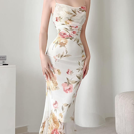 floral mesh swing dress - MRSLM