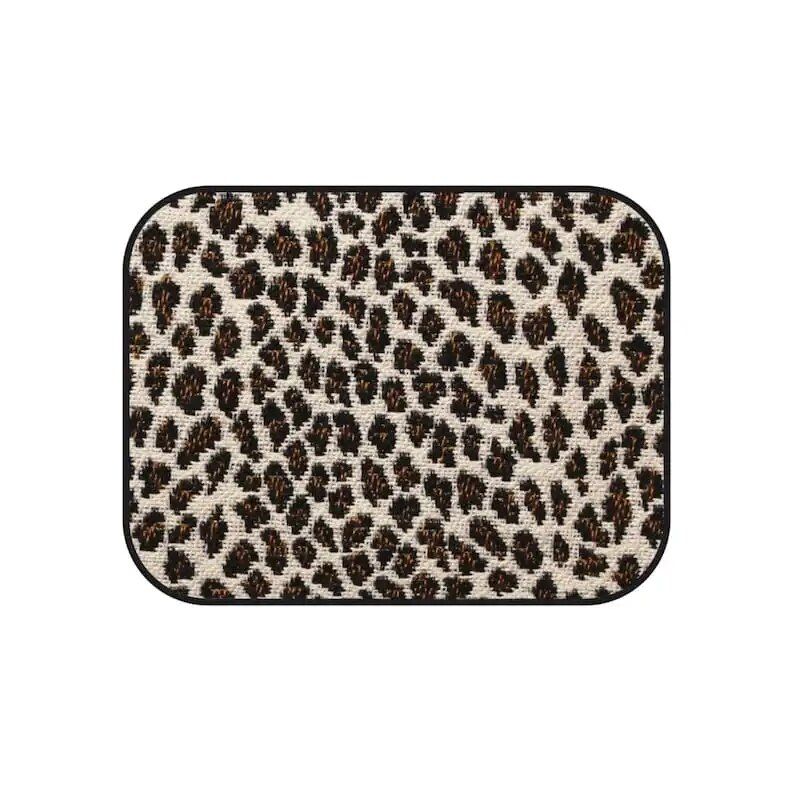 leopard print car floor mats, view 8 - MRSLM