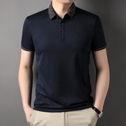 men's polo collar thin T-shirt, view 8 - MRSLM