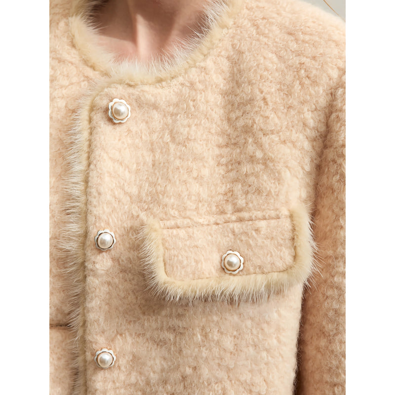 camel wool blend coat, view 7 - MRSLM