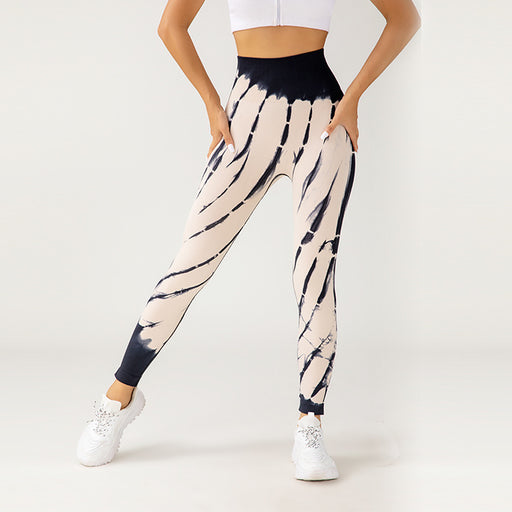 Seamless tie-dye yoga pants - MRSLM