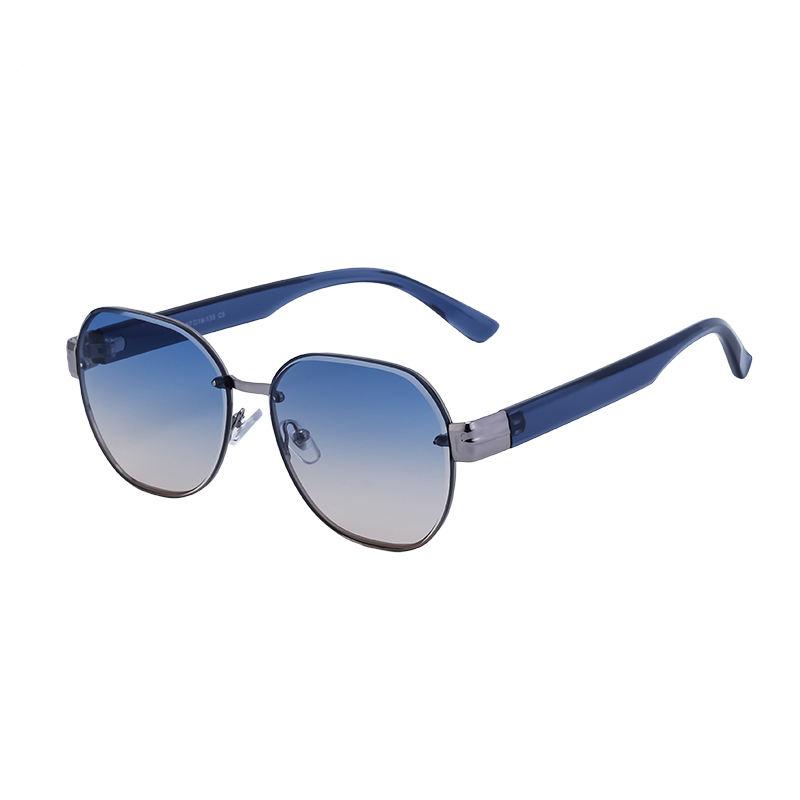 oversized rimless round sunglasses, view 9 - MRSLM