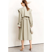 minimalist long trench coat, view 7 - MRSLM