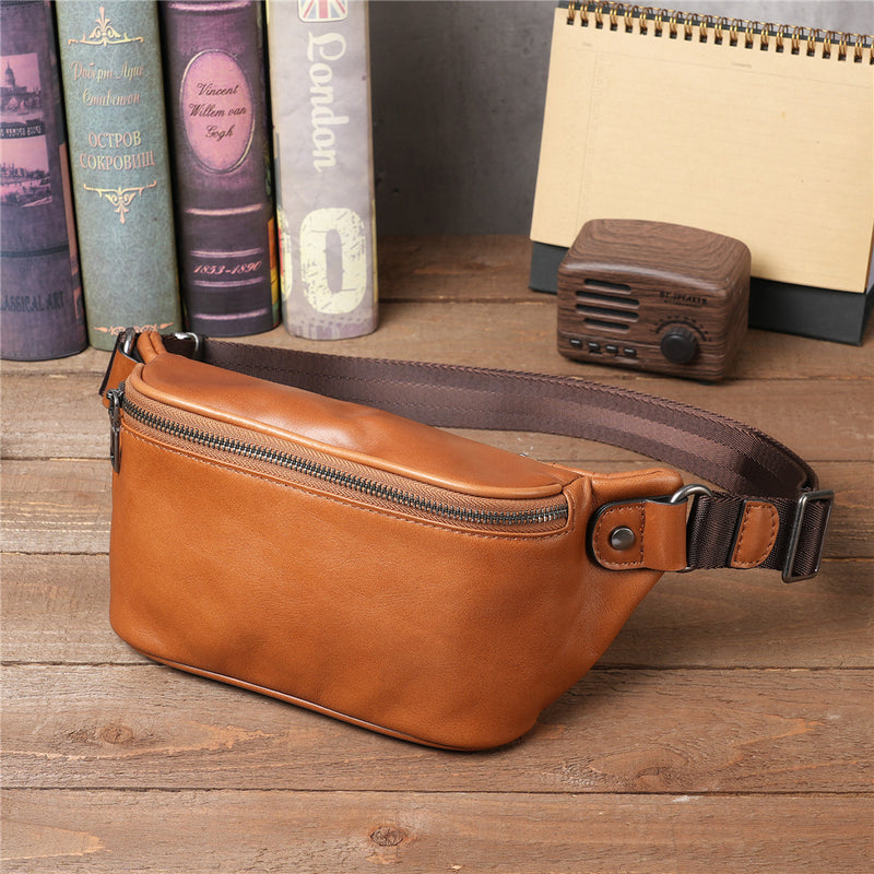 cowhide crossbody chest bag - MRSLM