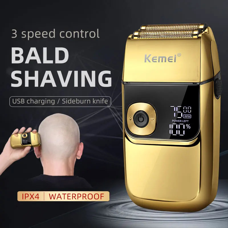 electric foil shaver for men, view 3 - MRSLM