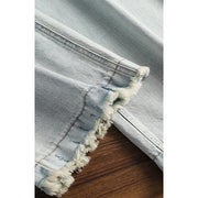 high waist retro wide leg denim pants, view 7 - MRSLM