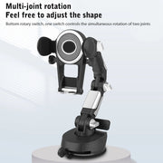 rotating car phone holder with suction cup, view 3 - MRSLM