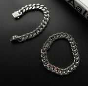 men's heavy cuban link bracelet, view 2 - MRSLM
