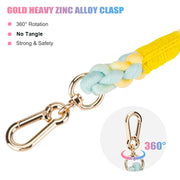 no-tangle braided dog leash, view 7 - MRSLM