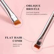 flat angle eyebrow brush set, view 5 - MRSLM