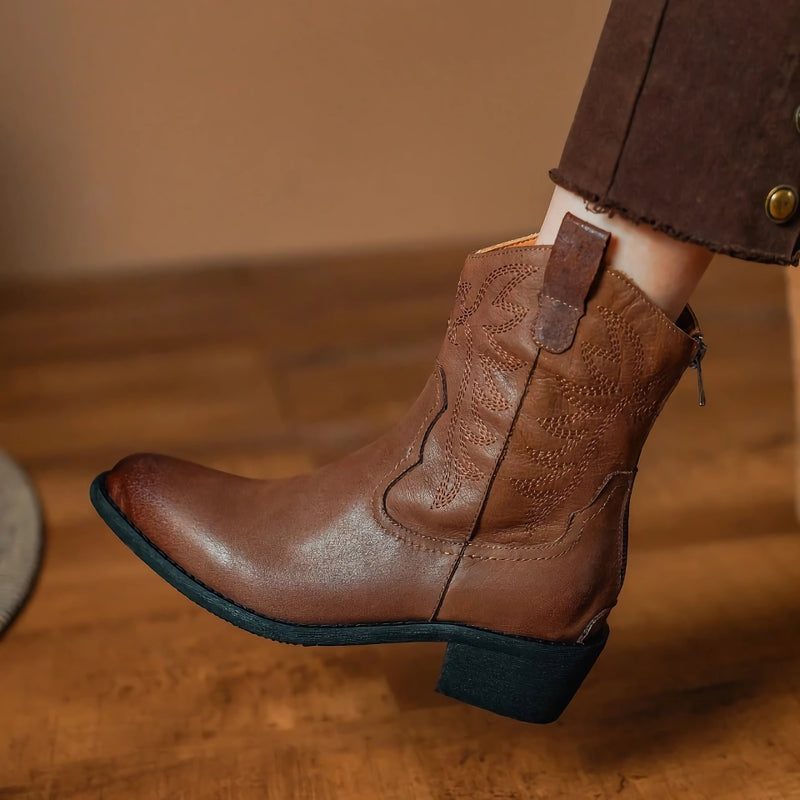 retro high heel ankle boots, view 8 - MRSLM