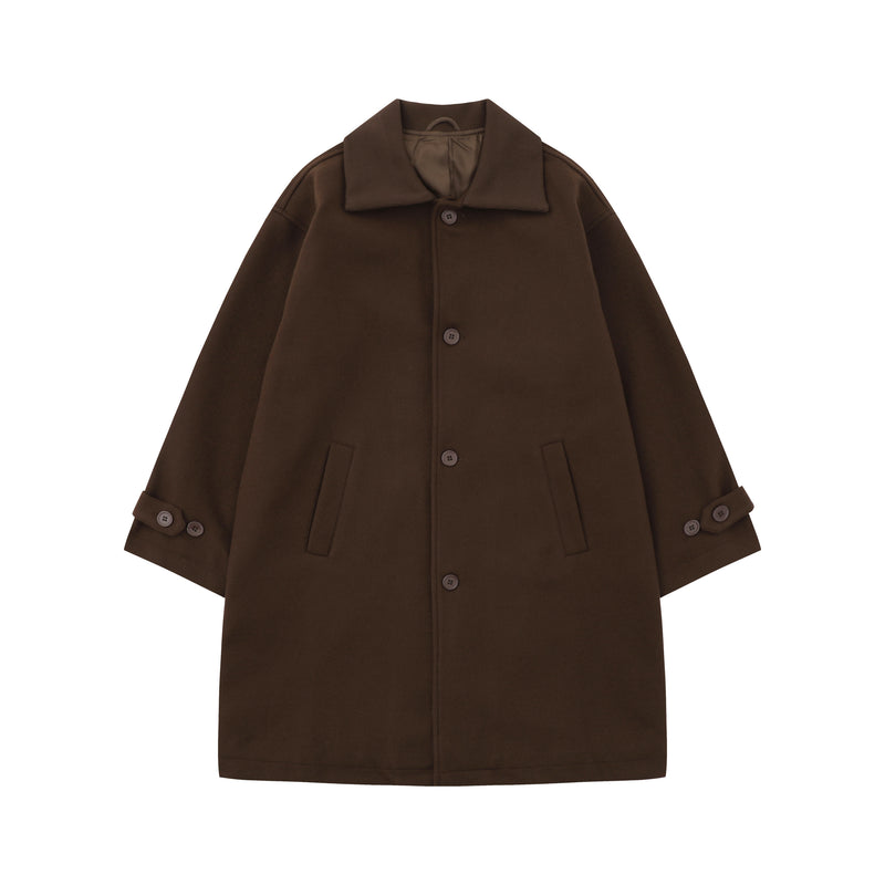 retro brown lapel coat, view 2 - MRSLM
