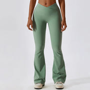 yoga flare leggings, view 3 - MRSLM
