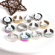 stainless steel stripe rings bulk lot, view 4 - MRSLM
