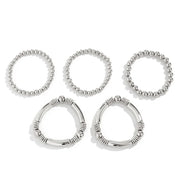 chunky beaded punk bracelet, view 9 - MRSLM