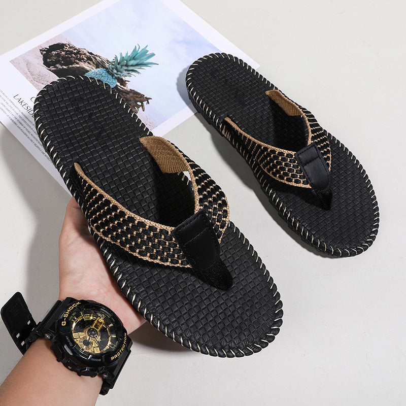 men's casual PU flip-flops, view 5 - MRSLM