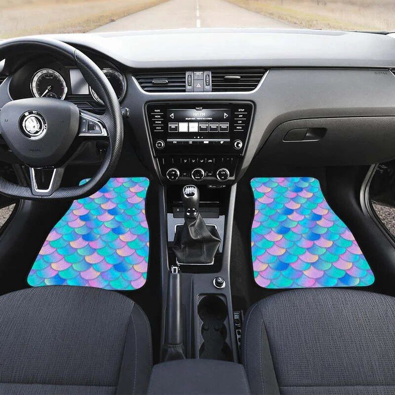 mermaid scales car floor mats, view 3 - MRSLM