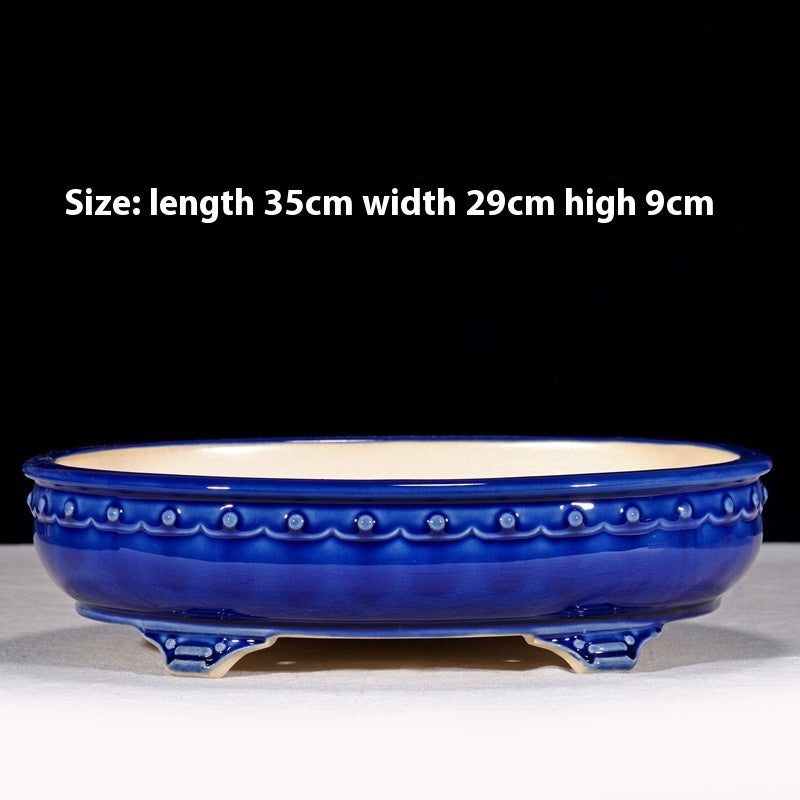 purple clay ceramic flowerpot, view 13 - MRSLM