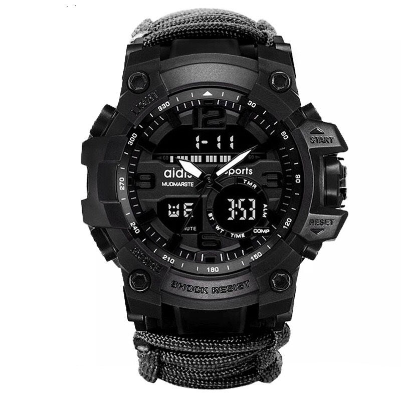 outdoor survival tactical watch, view 2 - MRSLM