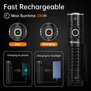 21700 LED flashlight, view 4 - MRSLM