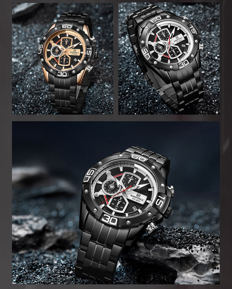 hollow dial waterproof watch, view 3 - MRSLM