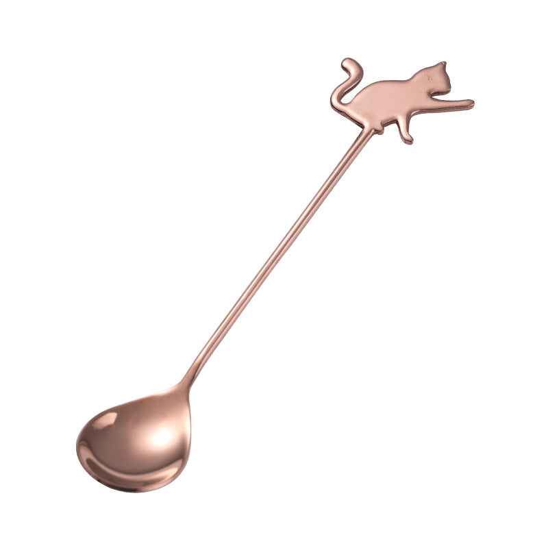 Cat stainless steel coffee spoon, view 4 - MRSLM