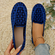 Round-toe breathable flat loafers, view 3 - MRSLM