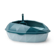colorful diamond small cat litter box, view 10 - MRSLM