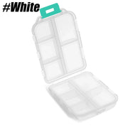 travel pill organizer case with 10 compartments, view 4 - MRSLM