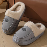 Men's suede plush-lined house slippers, view 6 - MRSLM