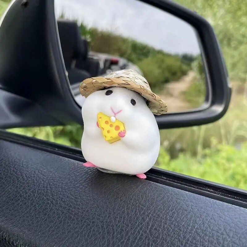 hamster dashboard doll car decoration, view 4 - MRSLM