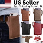men's leather phone belt pouch - MRSLM