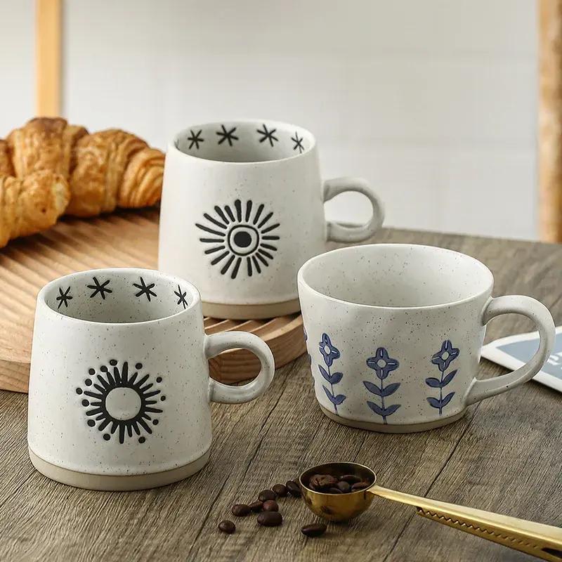 japanese hand-painted ceramic coffee mug - MRSLM