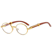 Retro oval gradient lens sunglasses, view 7 - MRSLM