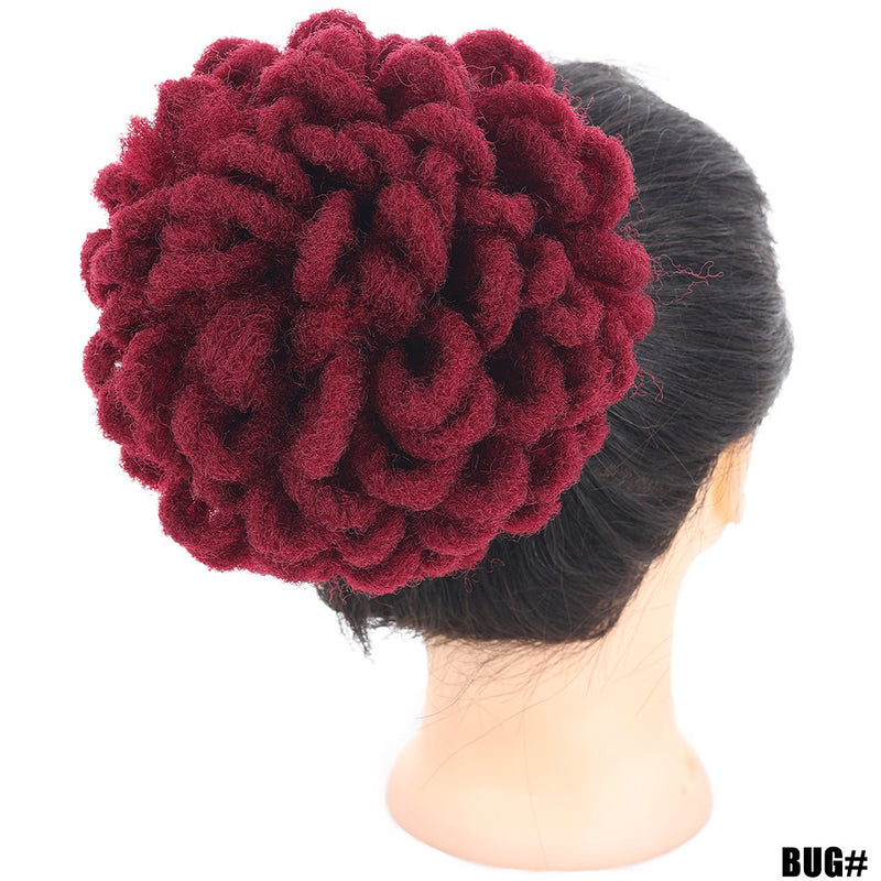 african wig bun drawstring afro hair, view 14 - MRSLM