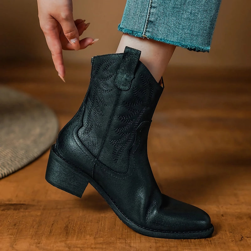 retro high heel ankle boots, view 5 - MRSLM