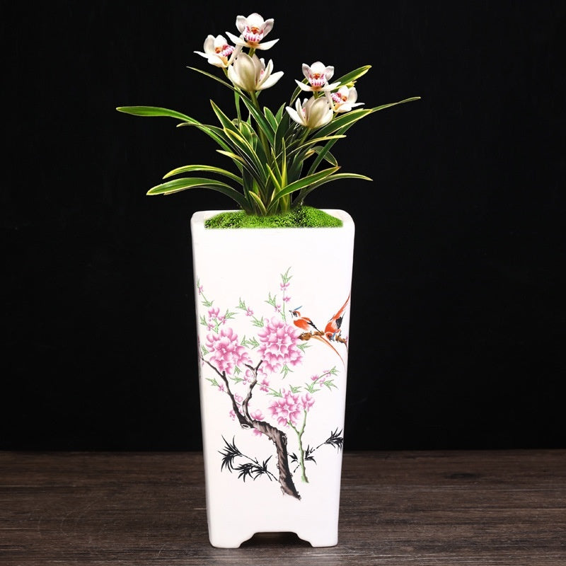 purple sand flowerpot, view 2 - MRSLM